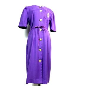 Vintage 1980’sPositive Attitude Button Down Dress